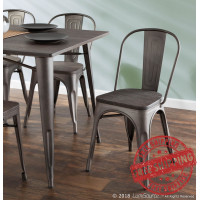 Lumisource DC-TW-OR DKESP Oregon Dining Chair in Espresso Wood Set of 2
